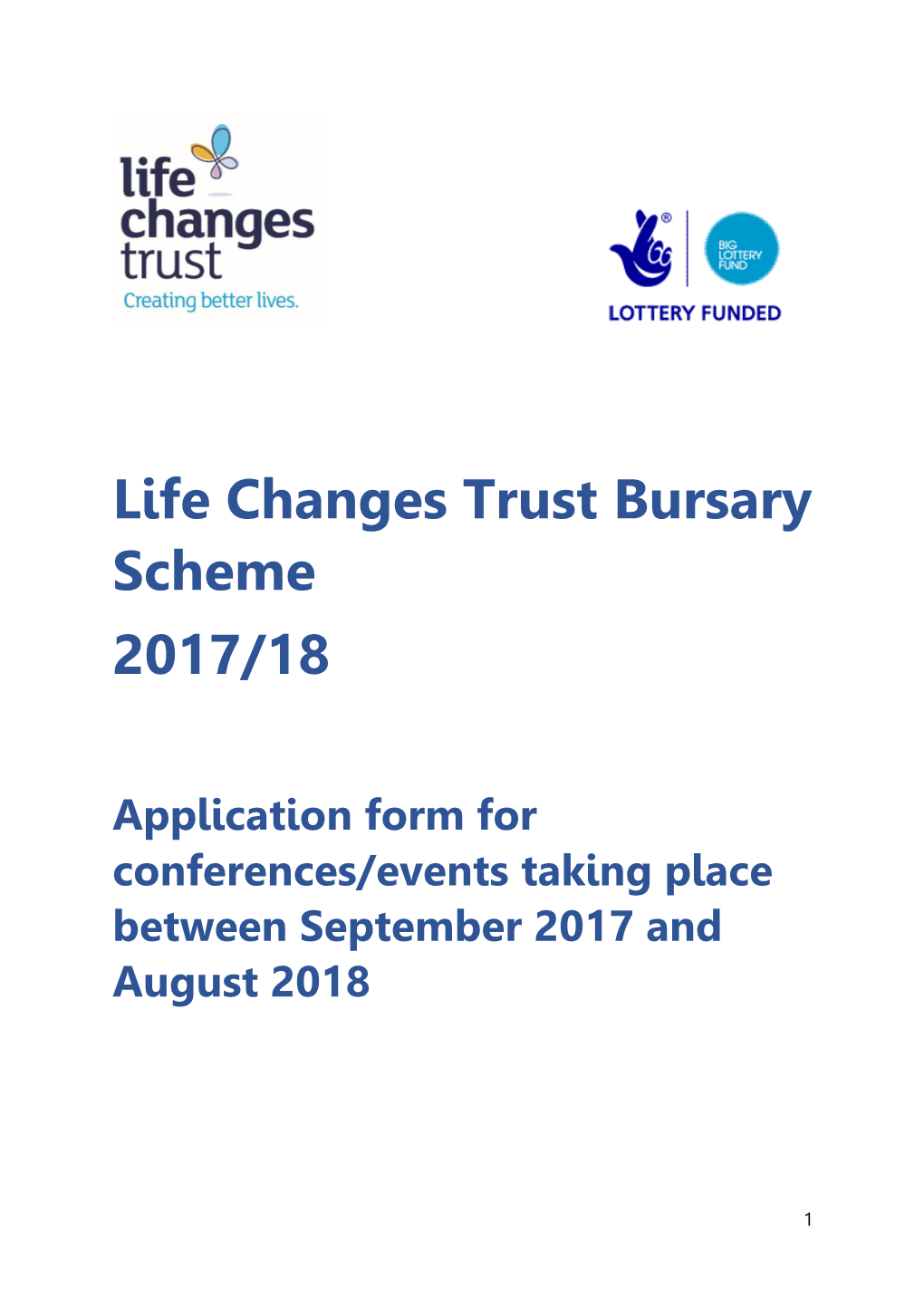 Life Changes Trust Bursary Scheme