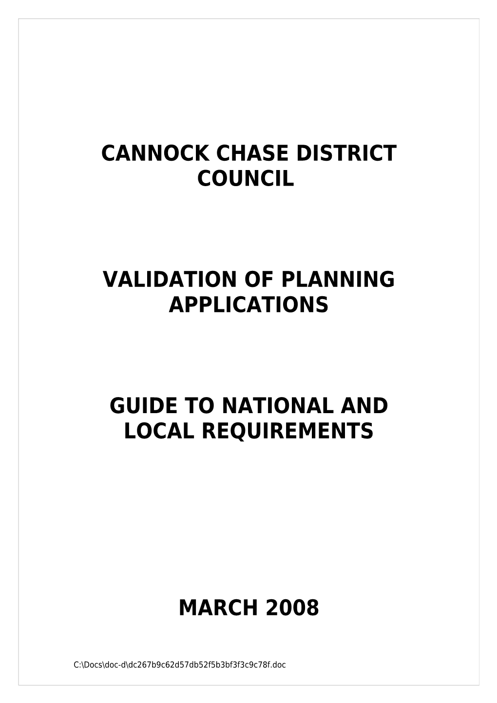 Cannock Chase District Council