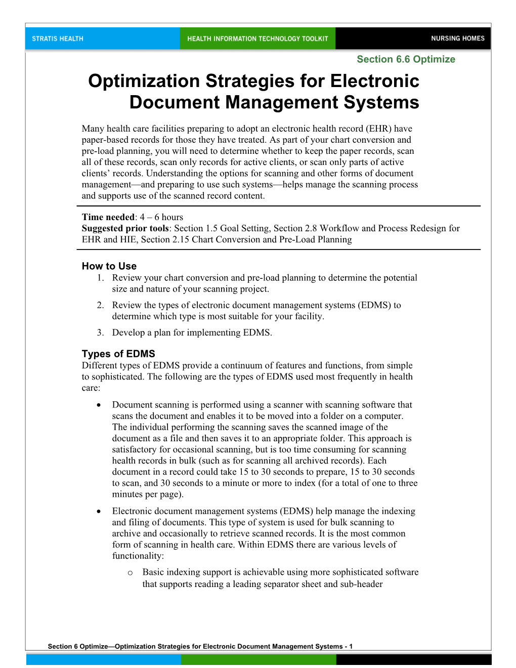 6 Optimization Strategies for Electronic Document Management Systems