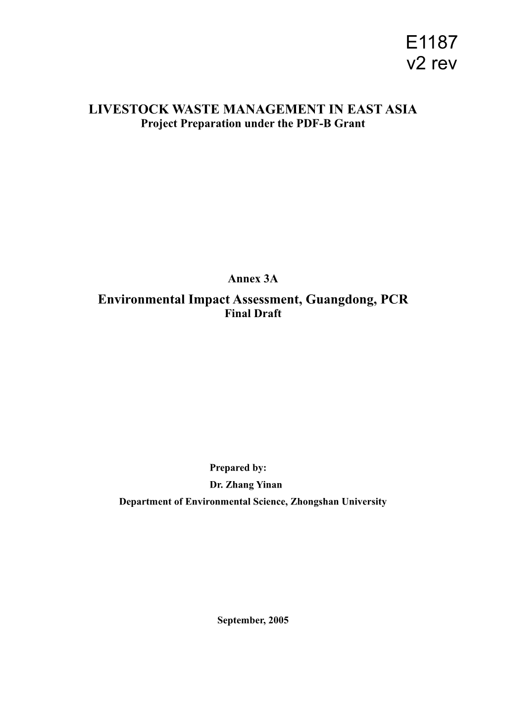 Livestock Waste Management in East Asia