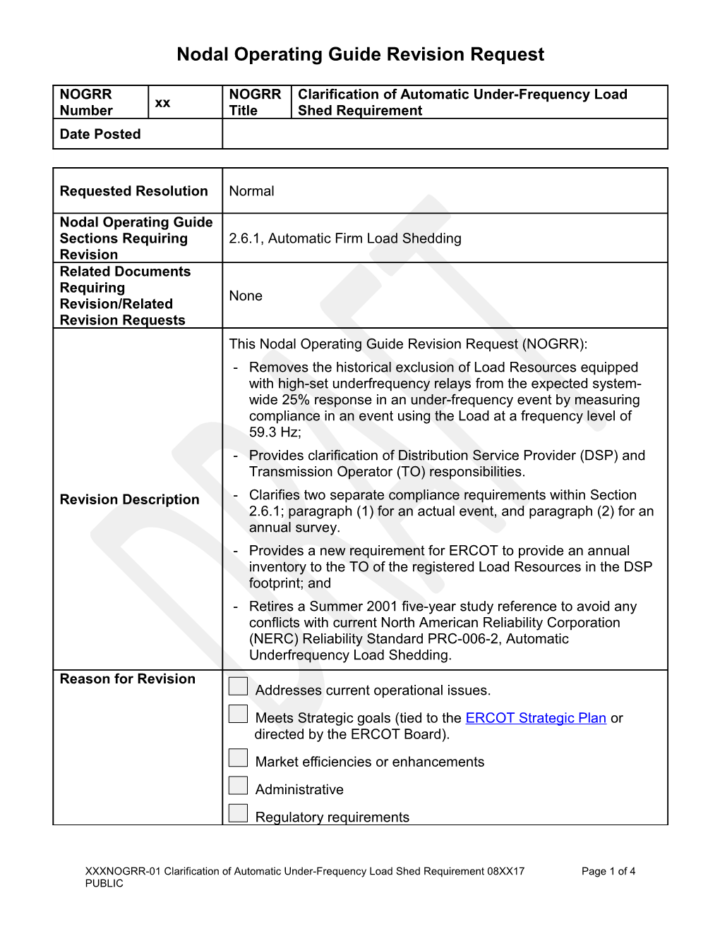 2.6.1Automatic Firm Load Shedding