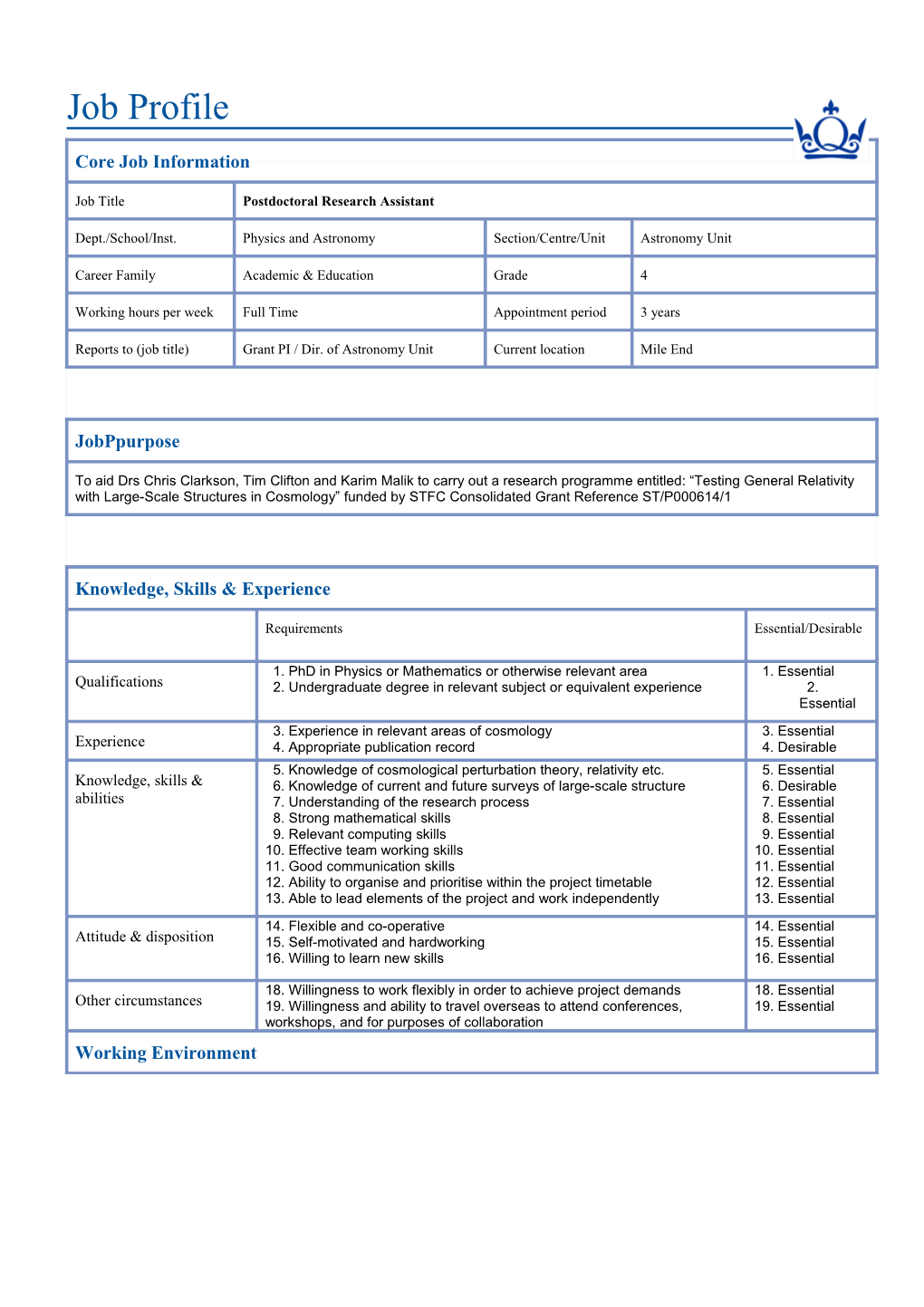 1. Phd in Physics Or Mathematics Or Otherwise Relevant Area