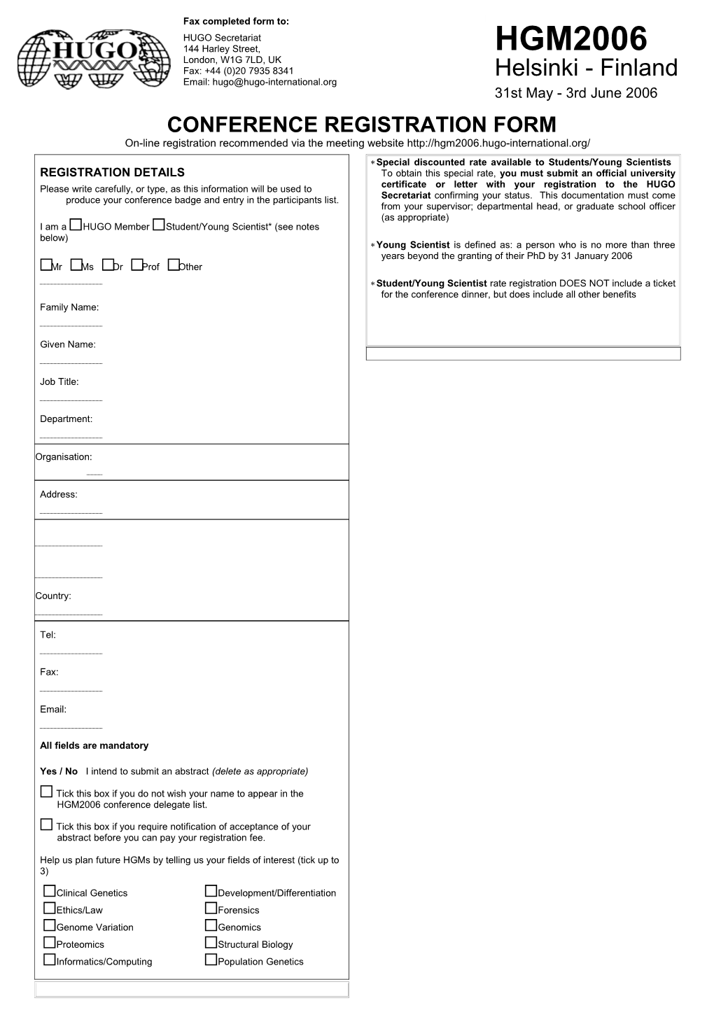 This Form Should Be Completed (Type Or Print) and Returned To