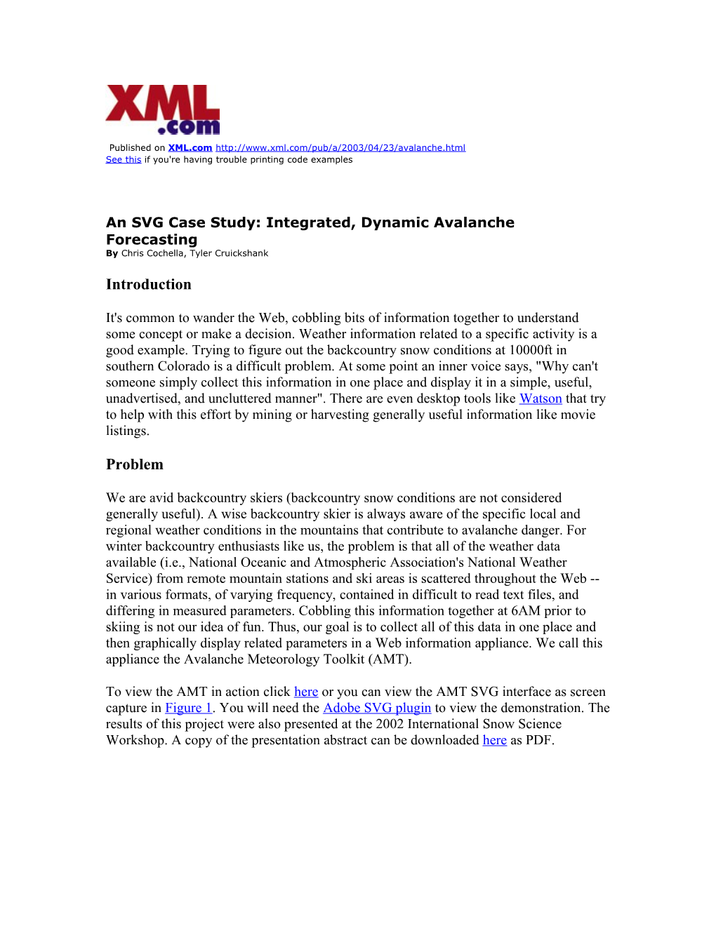 An SVG Case Study: Integrated, Dynamic Avalanche Forecasting by Chris Cochella, Tyler