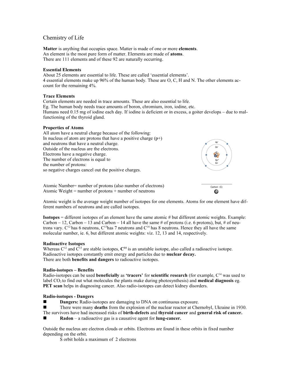 An Atom Has a Neutral Charge Because of the Following