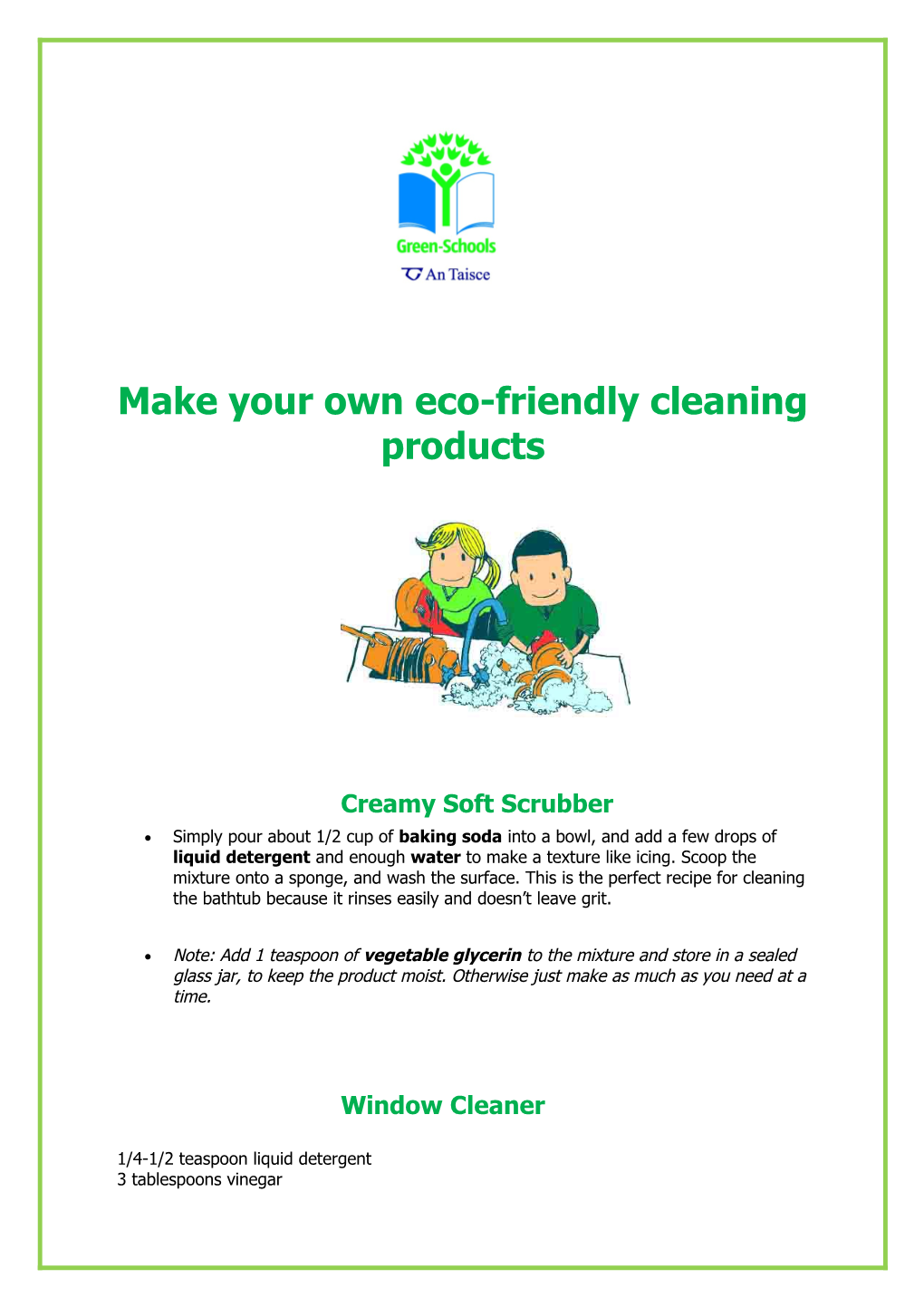Make Yourown Eco-Friendly Cleaning Products