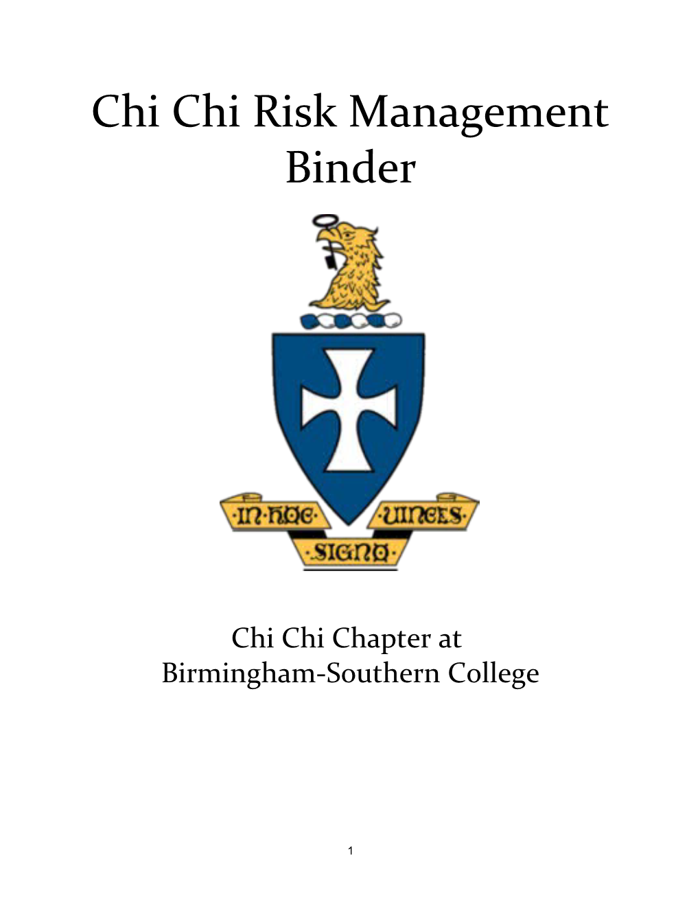Chi Chi Risk Management Binder