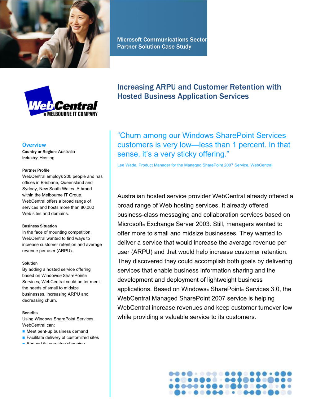 Writeimage CEP Increasing ARPU and Customer Retention with a Hosted Collaboration Service