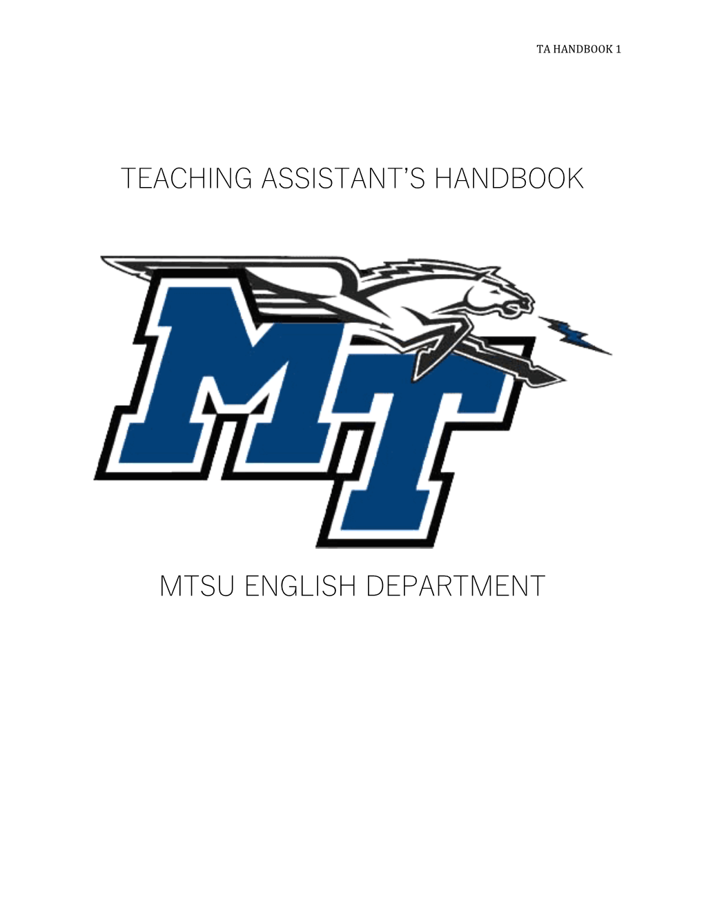 Teaching Assistant S Handbook