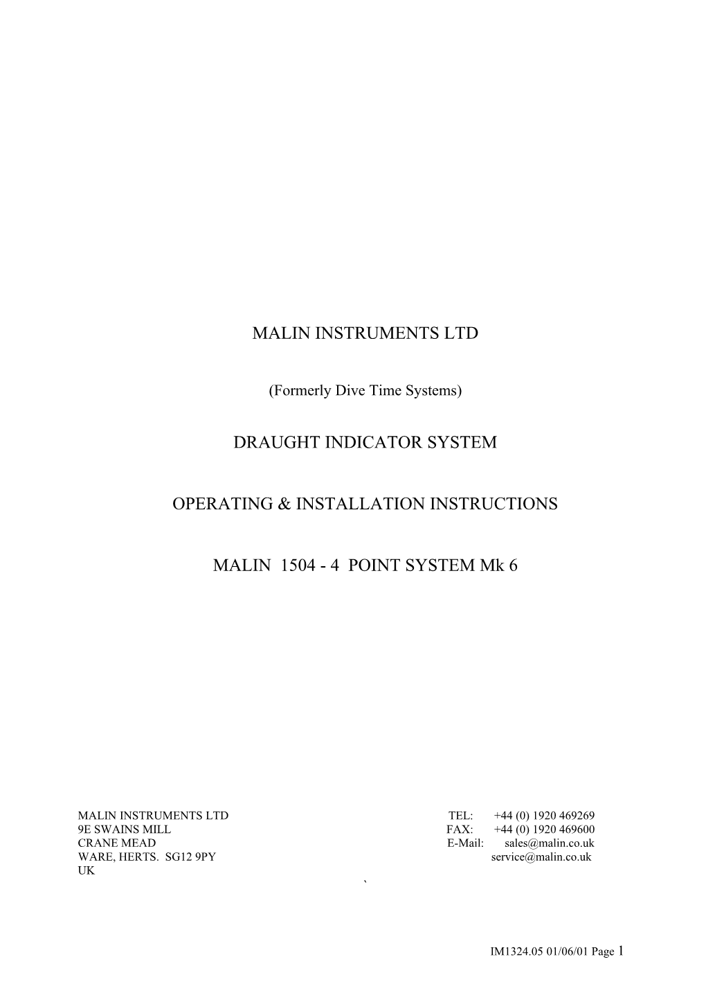 Malin Instruments Ltd