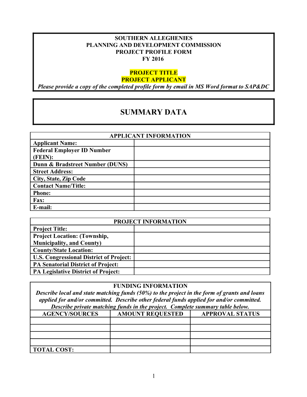 PLANNING and DEVELOPMENT COMMISSION