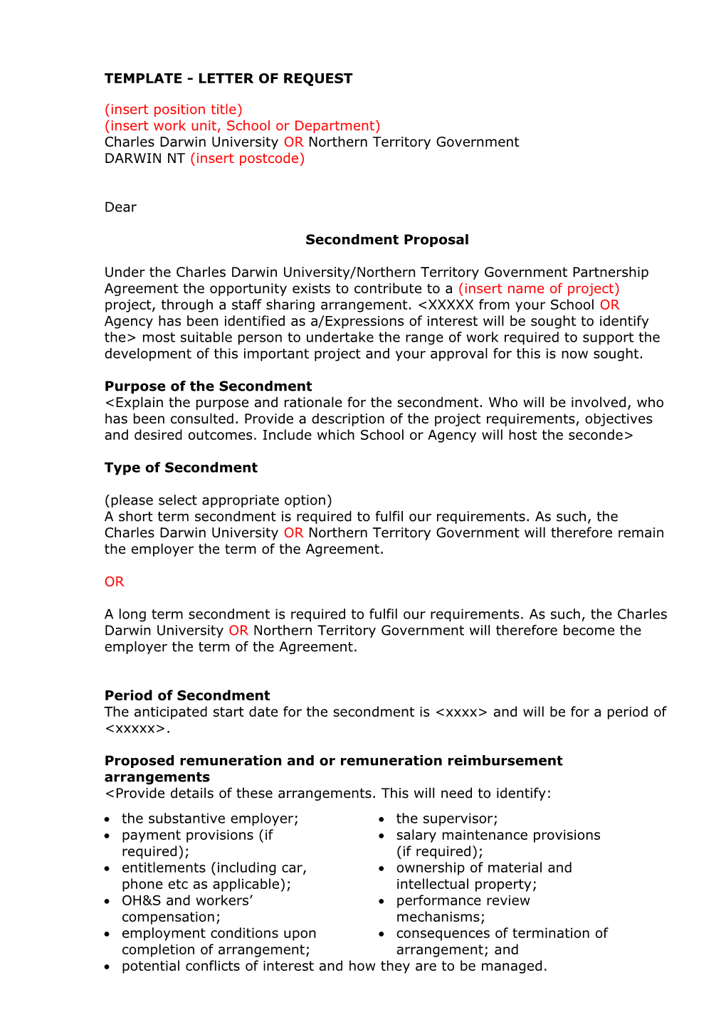 Appendix 3: Documents to Second Ntg Employees to Cdu