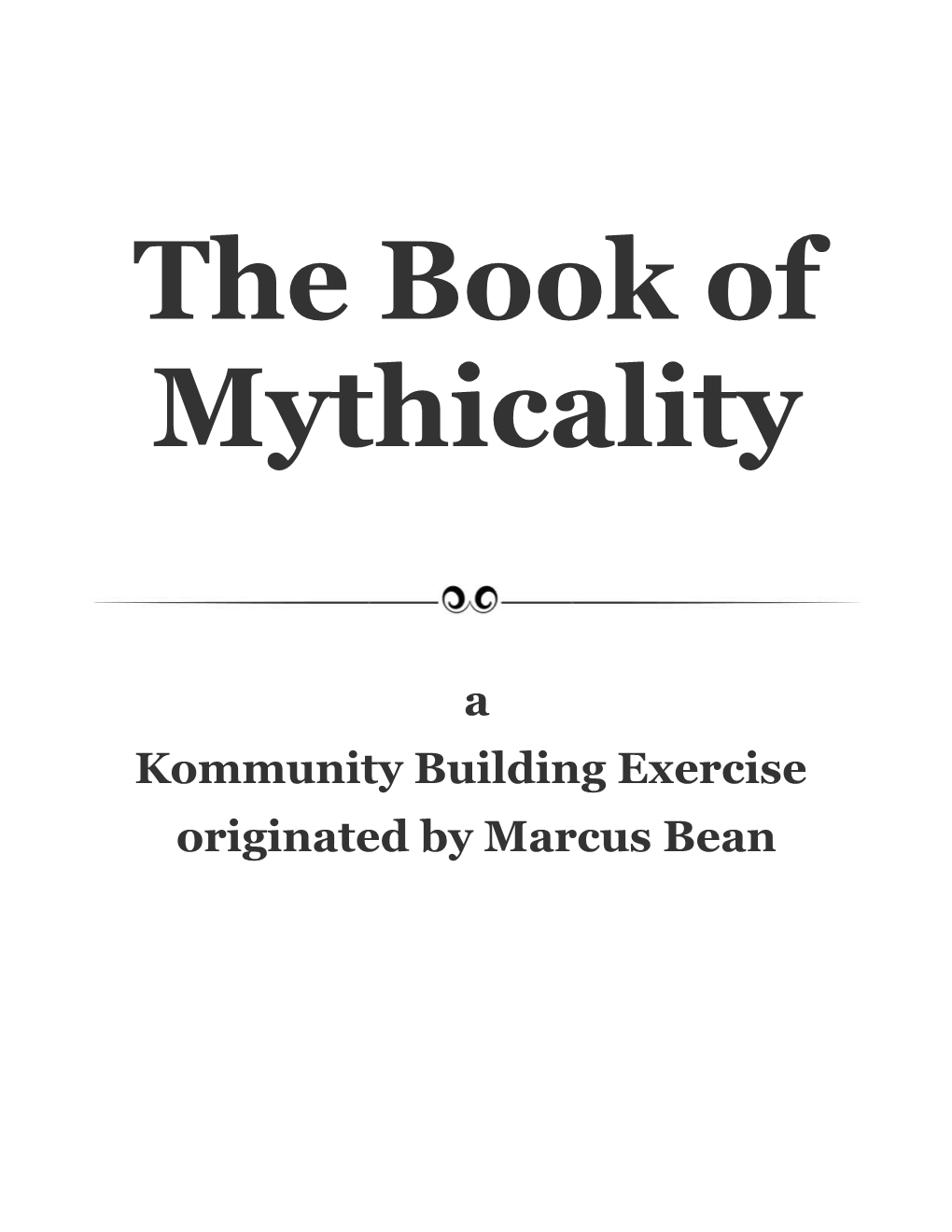 The Book of Mythicality