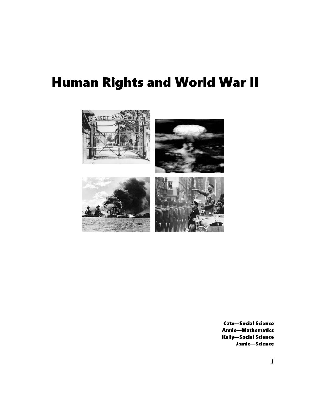 Human Rights and World War II