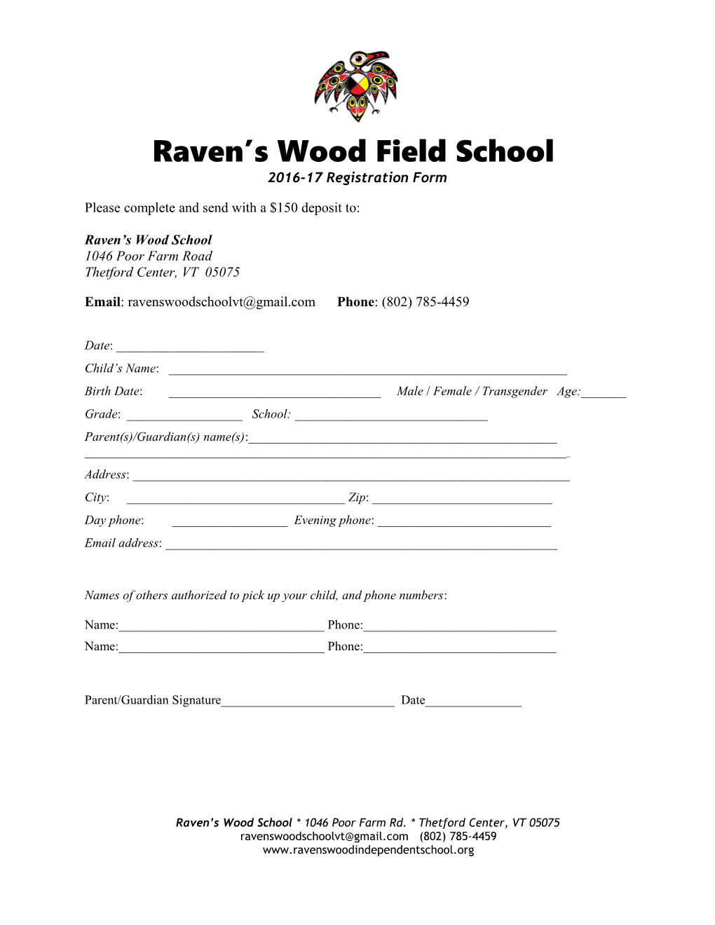 Raven S Wood Field School