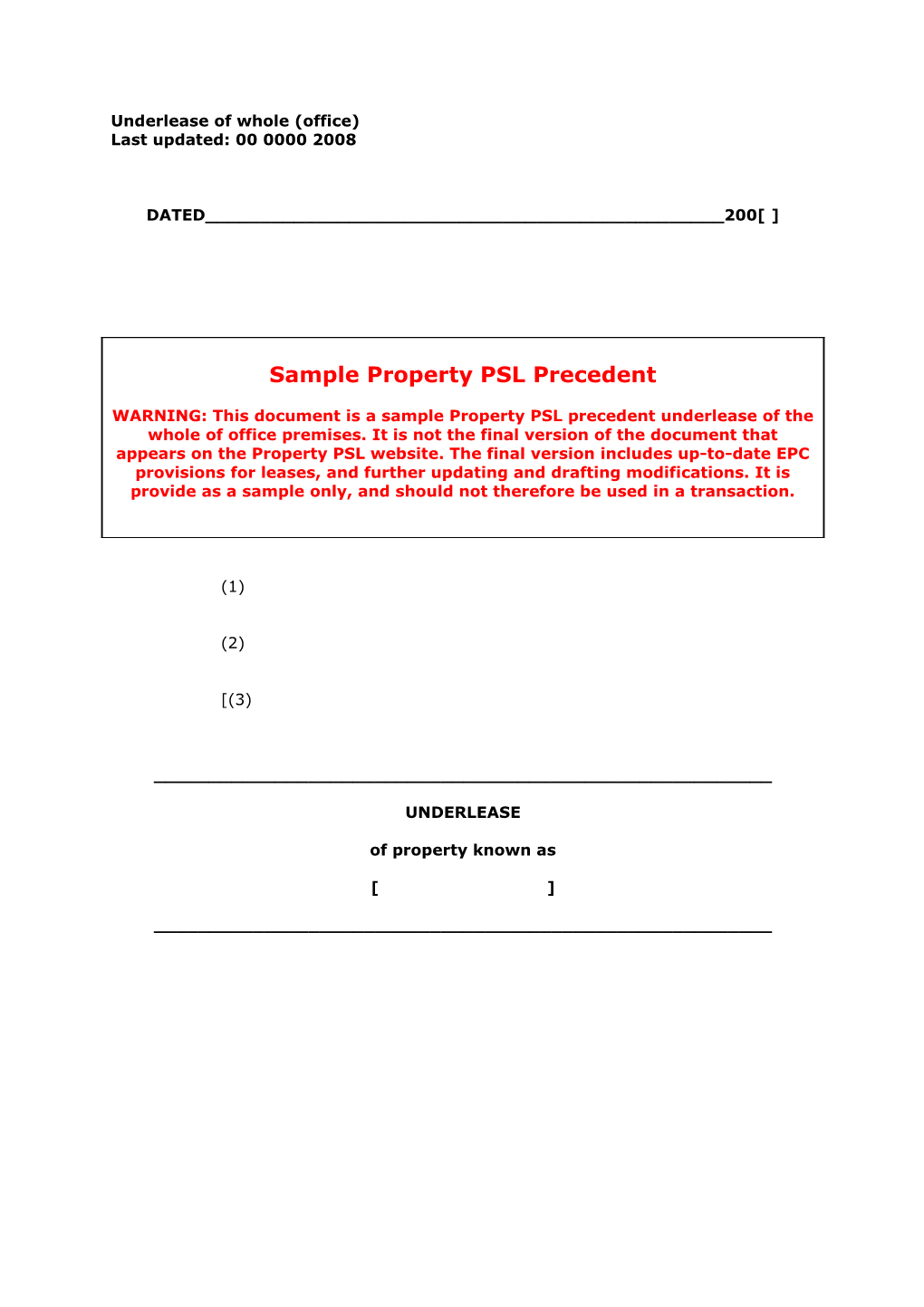 Office Lease (Part)