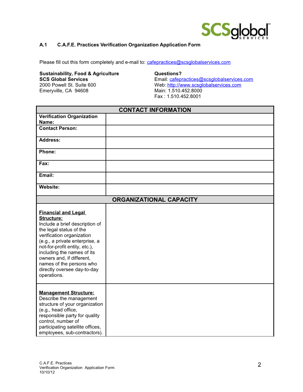 Please Fill out This Form Completely and E-Mail To
