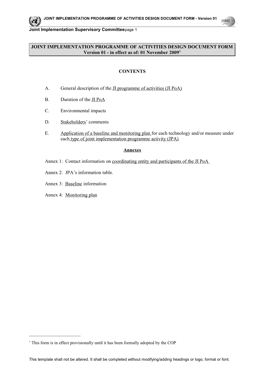 Joint Implementation Supervisory Committee Page 1