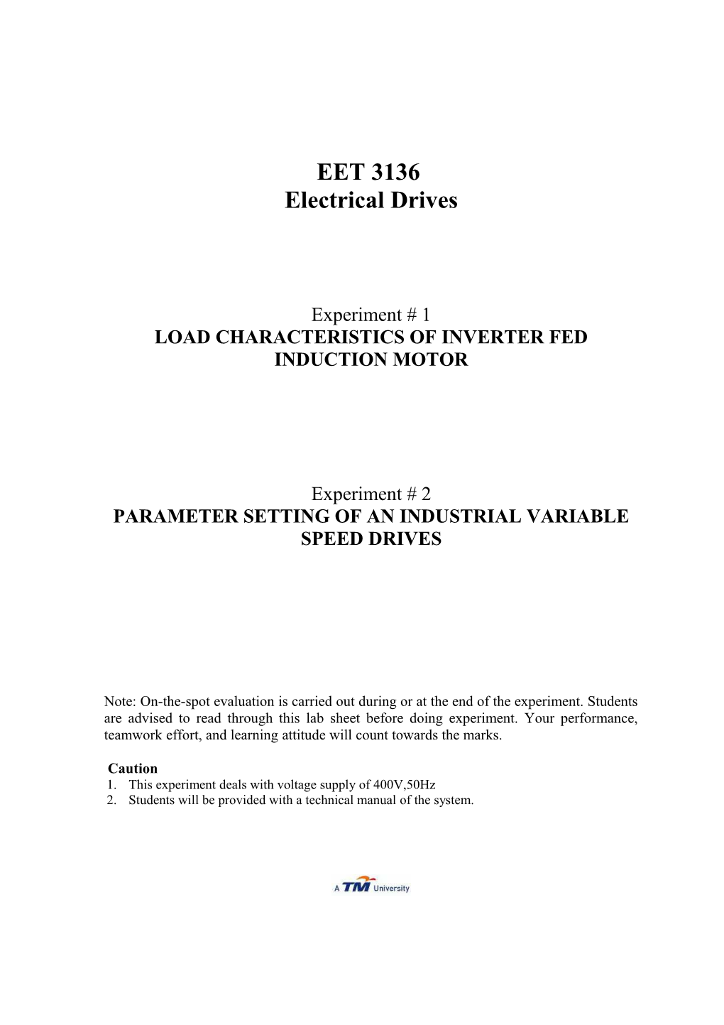 Load Characteristics of INVERTER Fed Induction Motor