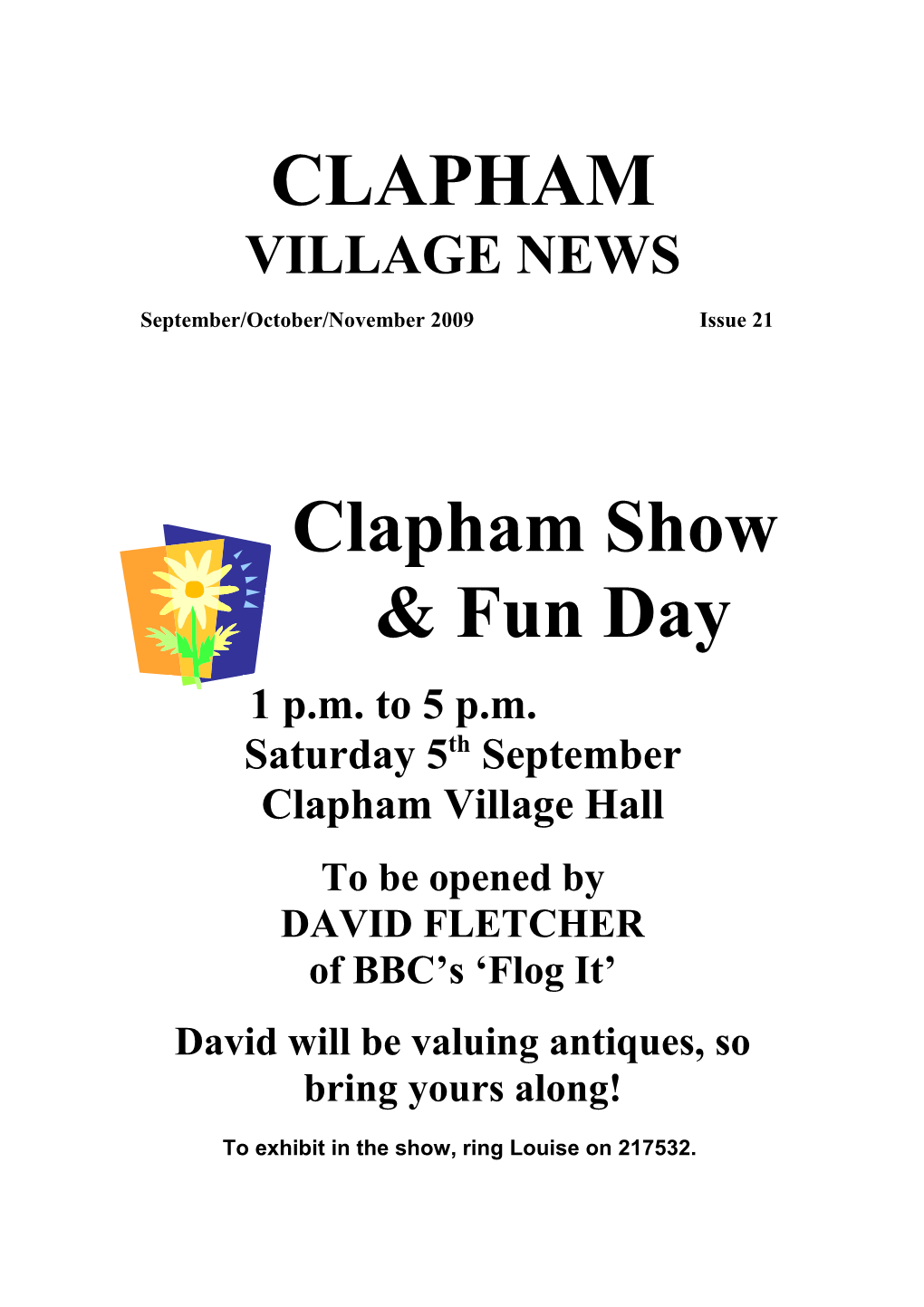 David Will Be Valuing Antiques, So Bring Yours Along!