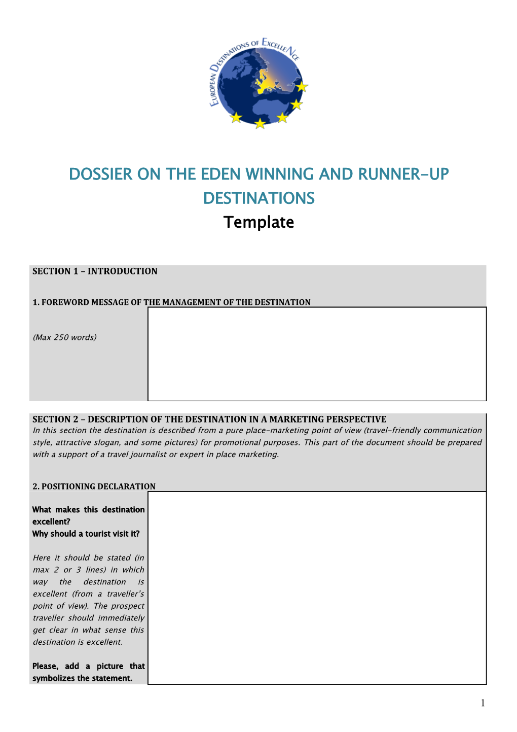 Eden Nomination Dossier