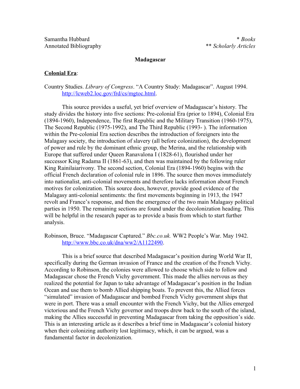 Annotated Bibliography Scholarly Articles