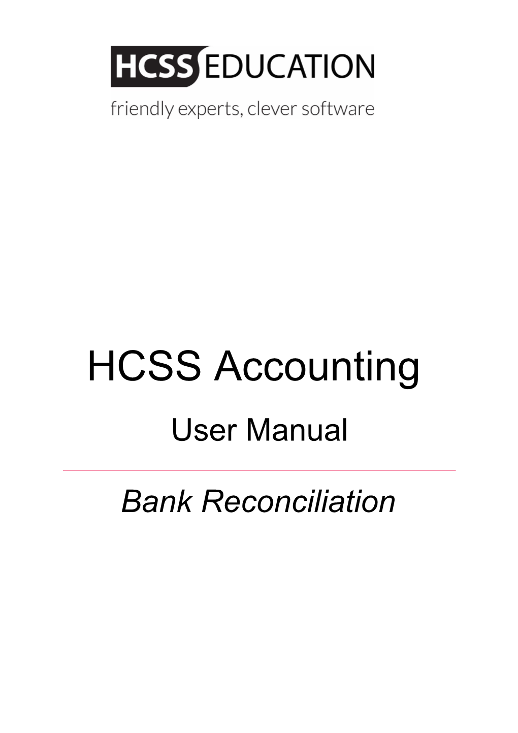 HCSS Accounting Bank Reconciliationnovember 2017