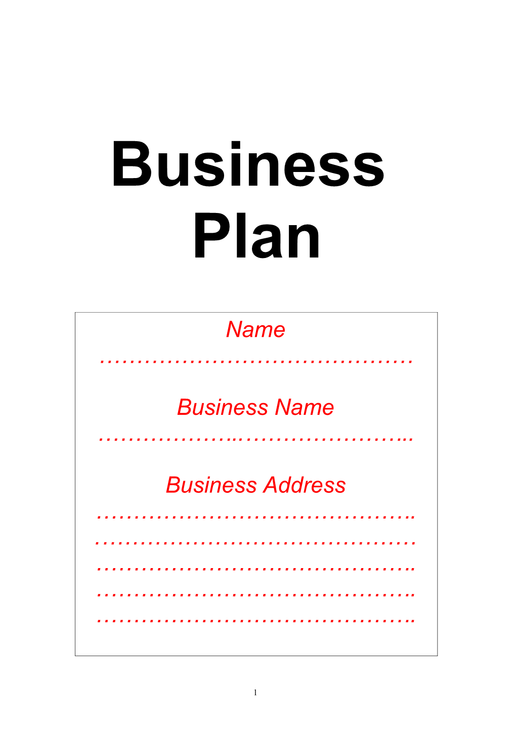 Name, Business Name, Business Address