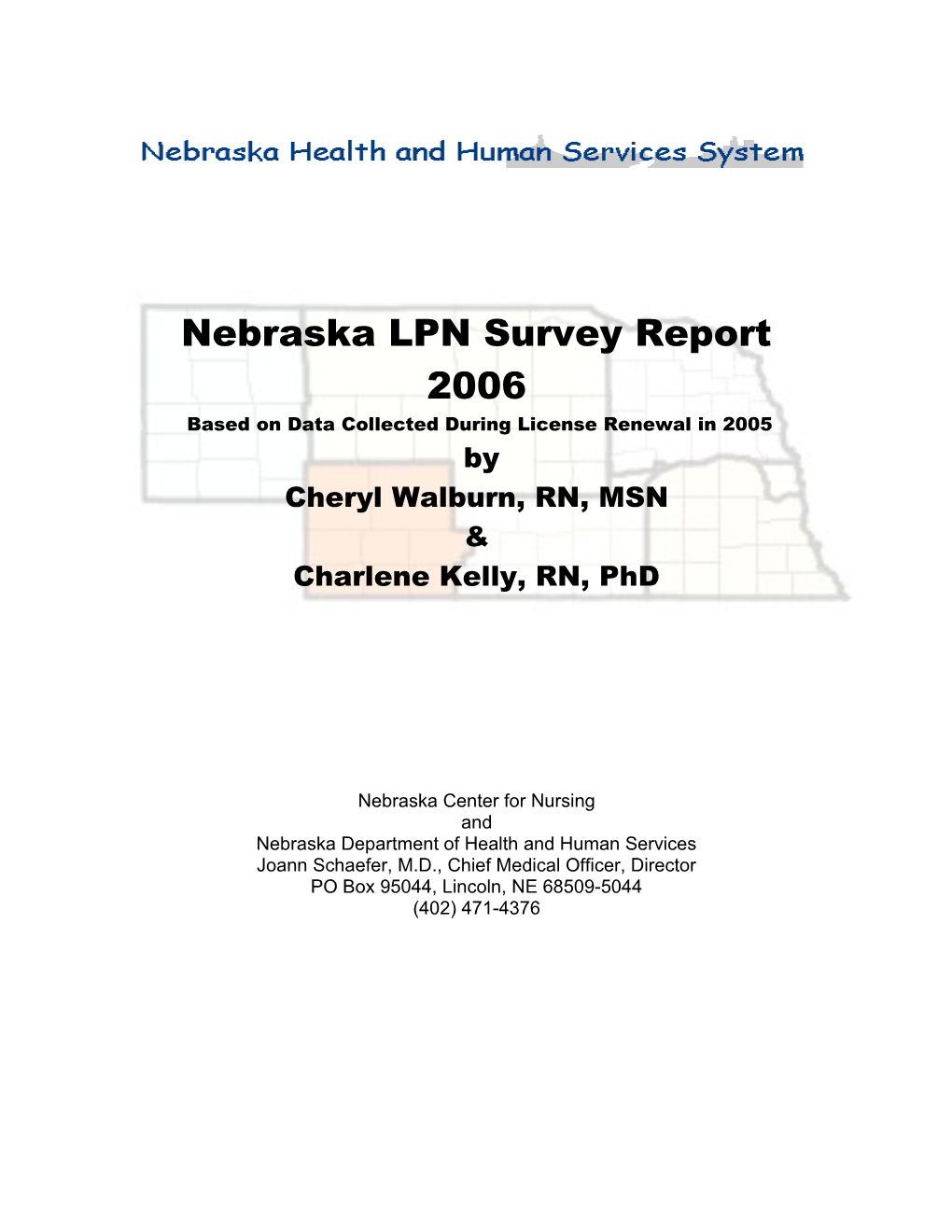 Nebraska LPN Survey Report