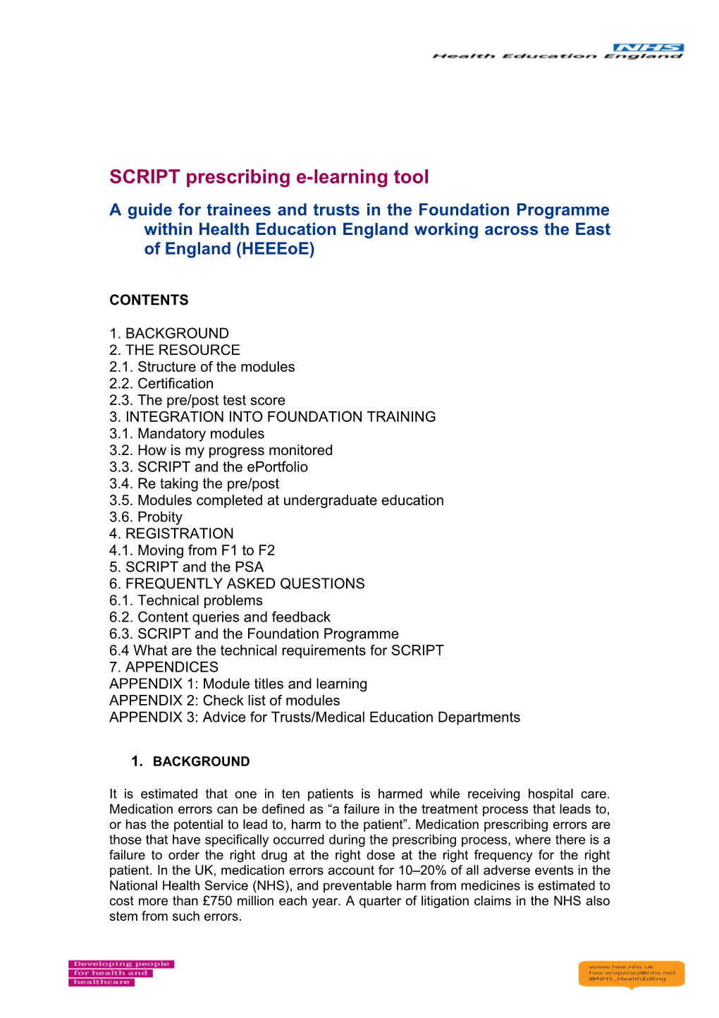 SCRIPT Prescribing E-Learning Tool