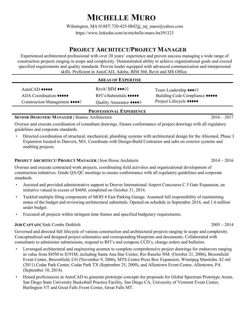 Project Architect/Project Manager