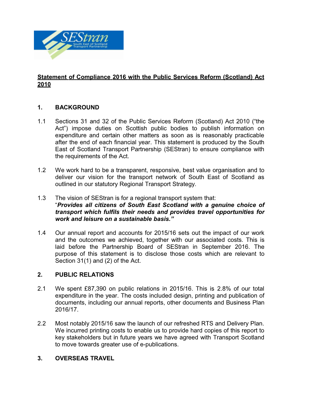 Reducing the Number of Commuter Journeys by Single Occupancyvehicles Within