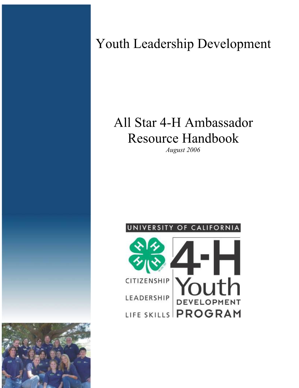 CA 4-H All Star Manual