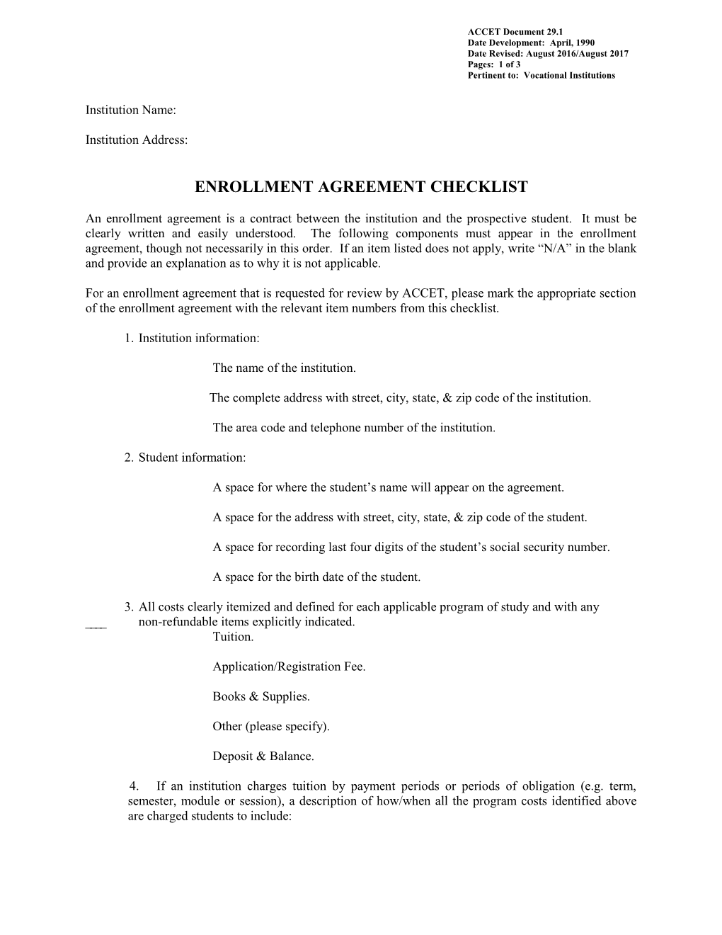 ACCET Document 29.1