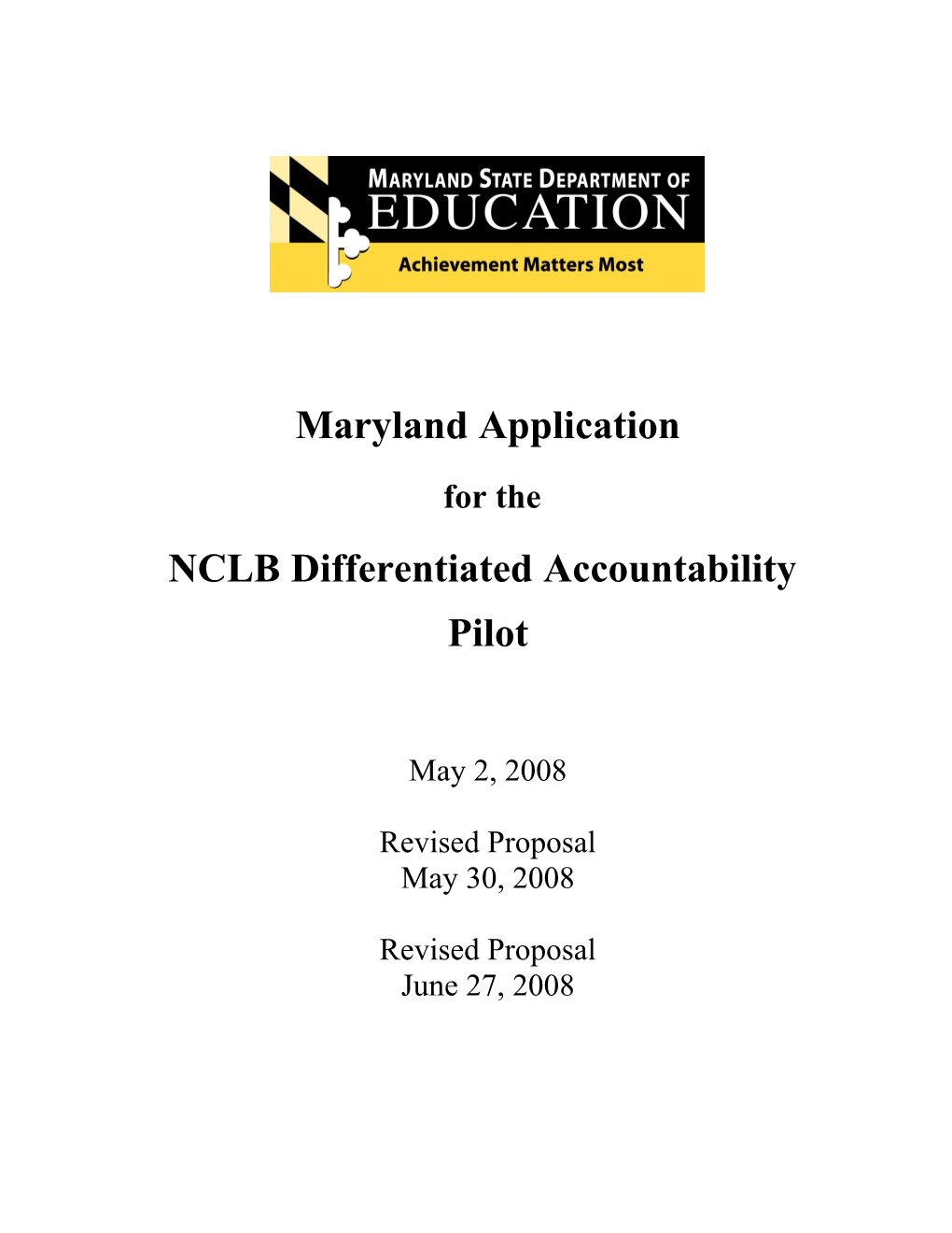 NCLB Differentiated Accountability