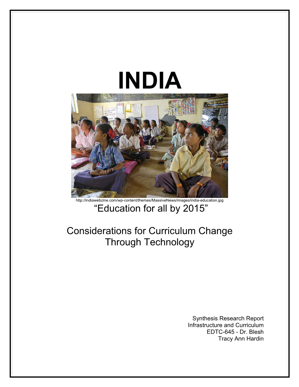 Considerations for Curriculum Change