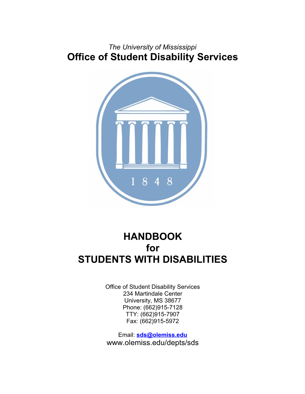 Office of Student Disability Services