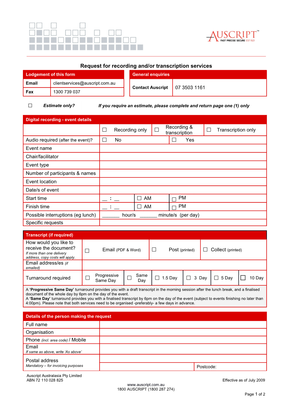 Media Request for Access to Transcript