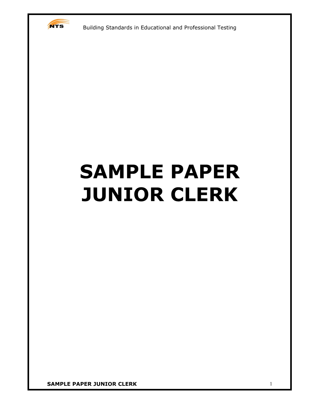 Sample Paper CAT C