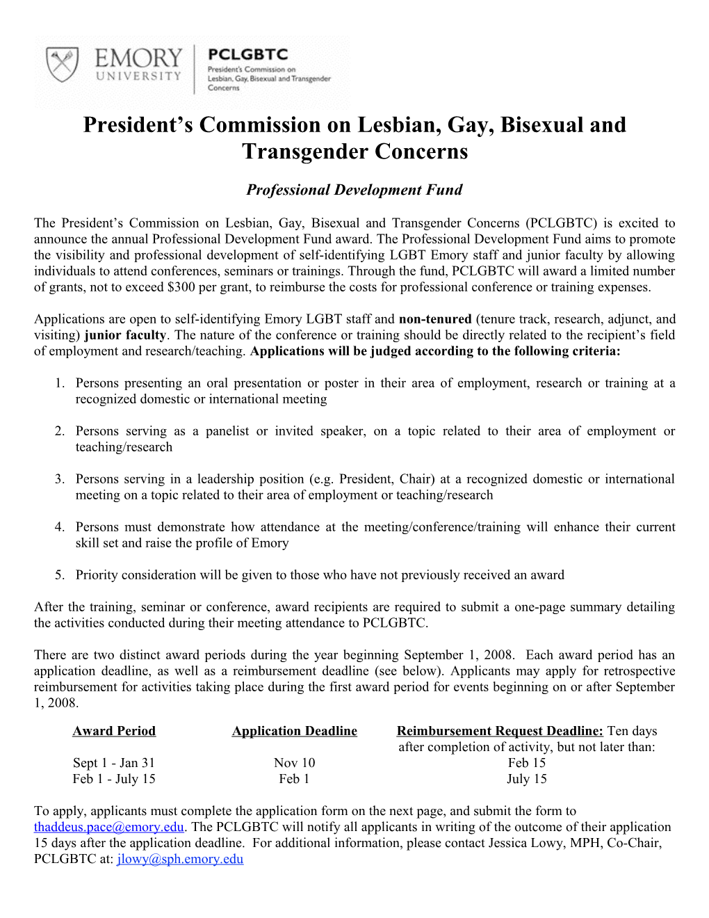 President S Commission on Lesbian, Gay, Bisexual and Transgender Concerns