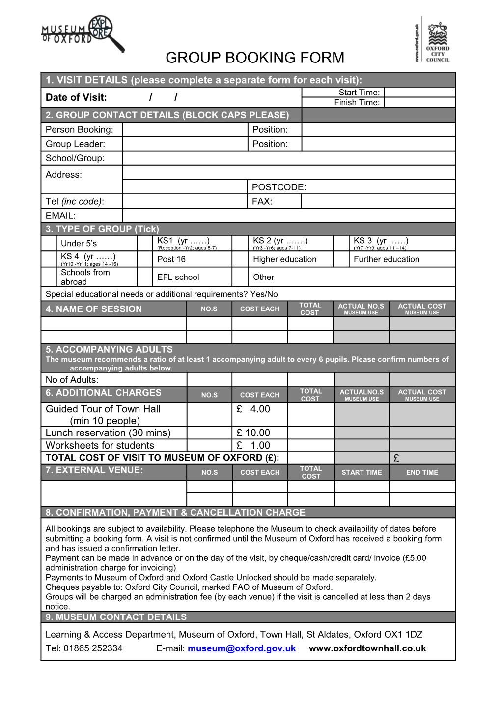 DATE of GROUP VISIT (Please Give Alternatives Is Possible)