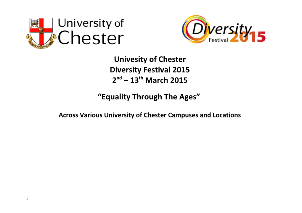 Univesity of Chester