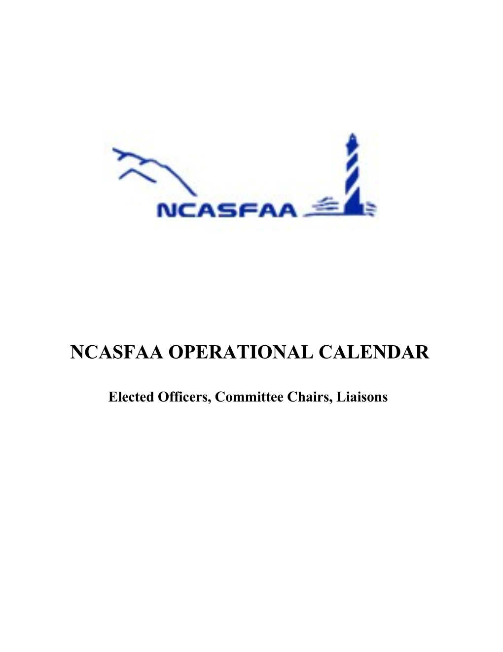 Ncasfaa Operational Calendar