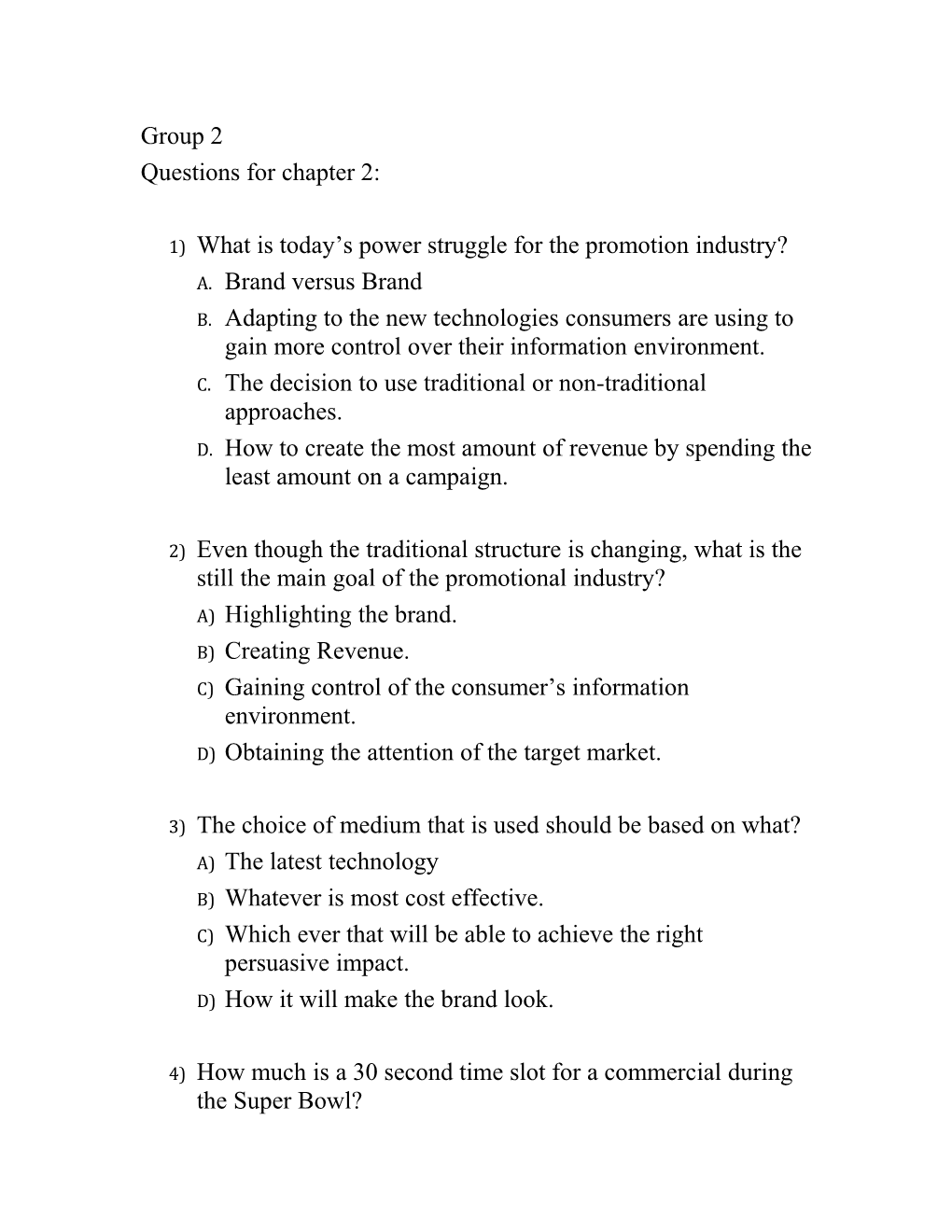 1)What Is Today S Power Struggle for the Promotion Industry?