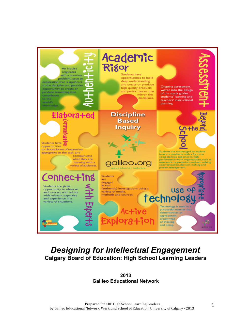 Calgary Board of Education: High School Learning Leaders