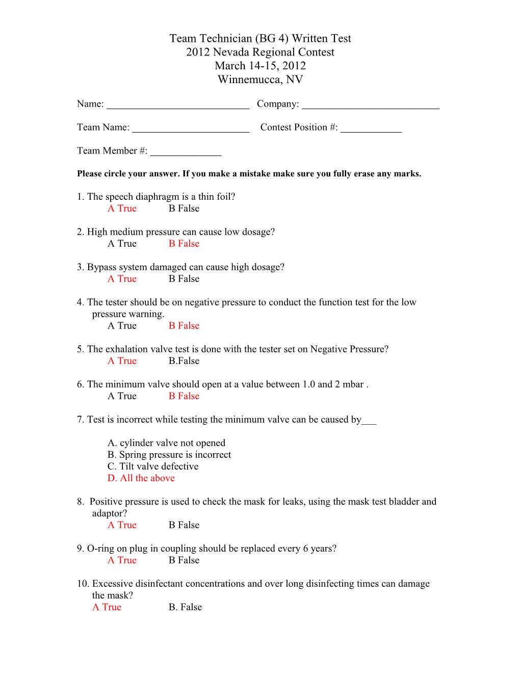 BG 4 Test Questions 1