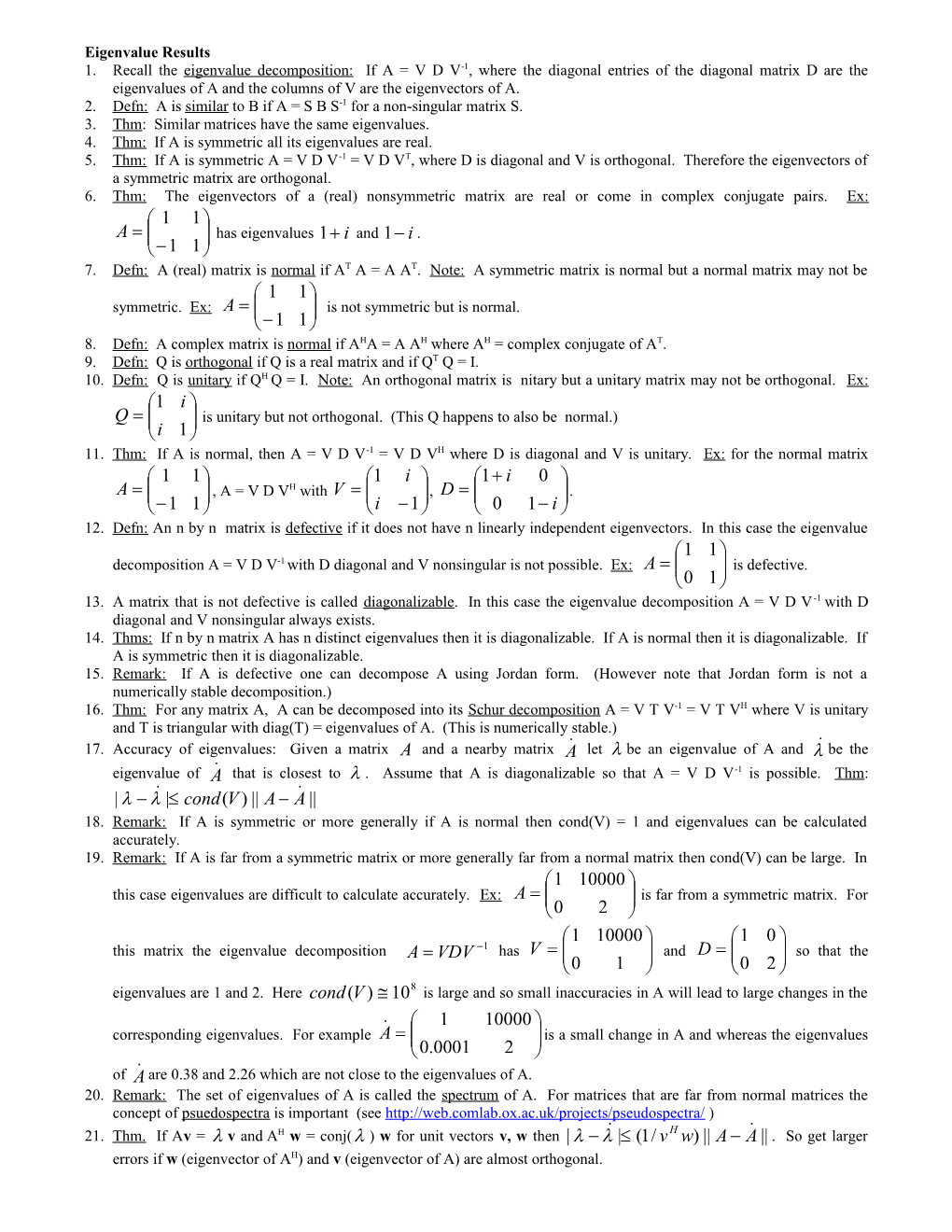 Thm: Similar Matrices Have the Same Eigenvalues