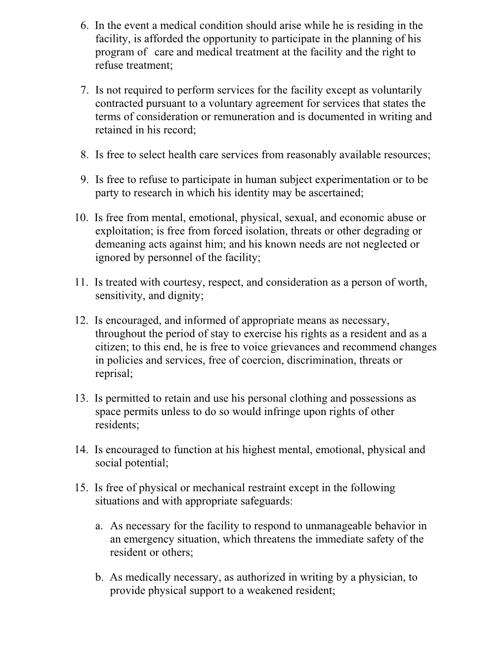 Rights and Responsibilities Of