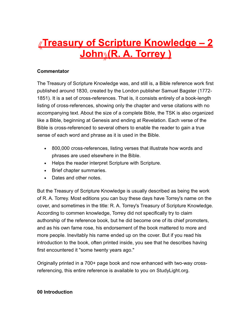 Treasuryofscriptureknowledge 2 John (R. A.Torrey)