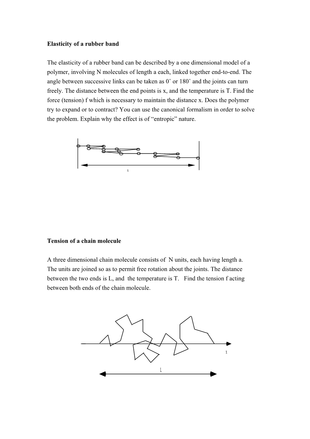 Elasticity of a Rubber Band